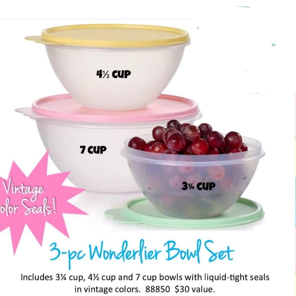 Tupperware 3pc wonderlier set